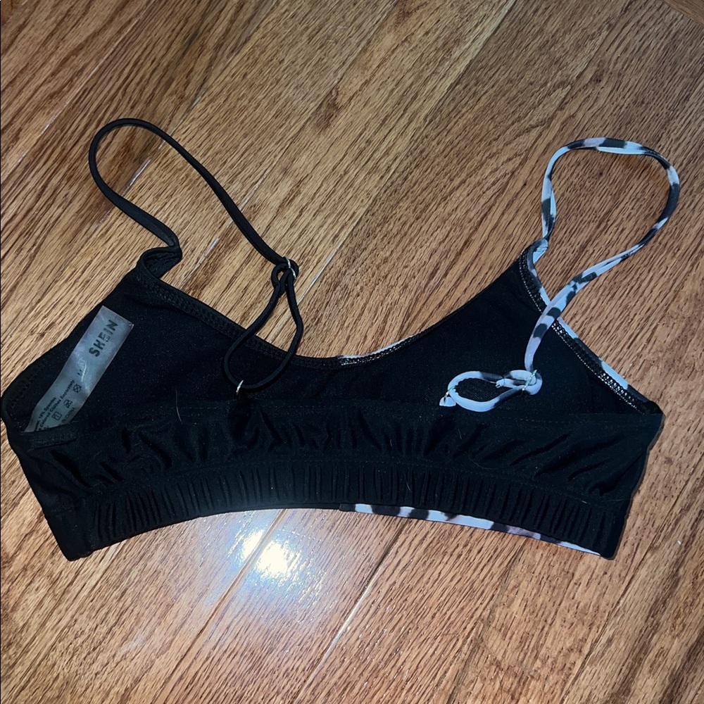 SHEIN Set of 3 Bathing Suit Animal Print Bikini Tops Size Medium - Picture 8 of 11